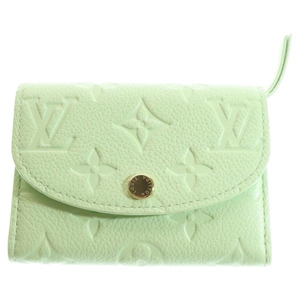 【新品未使用】ルイヴィトン グリーン レザー 三つ折り財布 LOUIS VUITTON（ルイ・ヴィトン） LV×TM ポルトモネロザリ グリーン