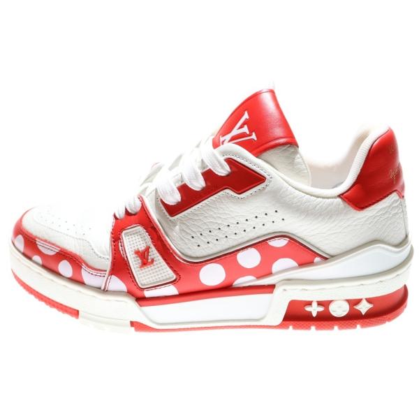 ルイヴィトン  草間彌生 サイズ:8.5  LVトレイナー・ライン YKインフィニティドットローカットスニーカー 中古 SB01 LOUIS VUITTON（ルイ・ヴィトン） ×草間彌生 YK LVトレイナー ライン