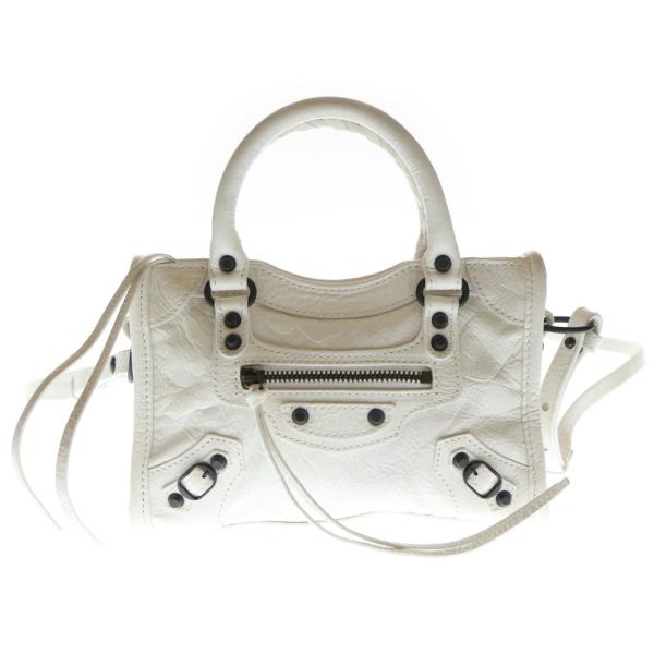 良品 BALENCIAGA バレンシアガ ドロー ストリング クロコ 型押し レザー 巾着 2way ハンド ショルダー バッグ ホワイト ブランド 鞄 tm73tm 良品 BALENCIAGA バレンシアガ ドロー ストリング クロコ 型押し