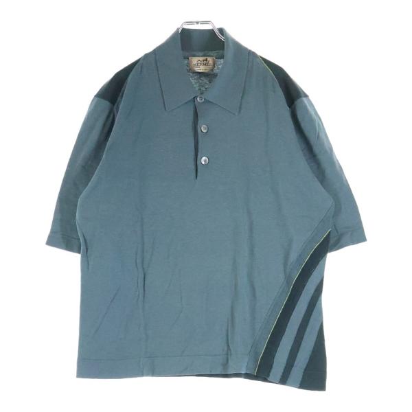HERMES（エルメス） メッシュ切り替え カシミヤ混 コットン ニット