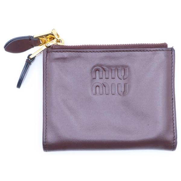 miumiu ミュウミュウ 二つ折り財布 コンパクトウォレット コインケース