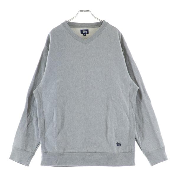 STUSSY（ステューシー） フロントロゴ刺繍スウェット クルーネック