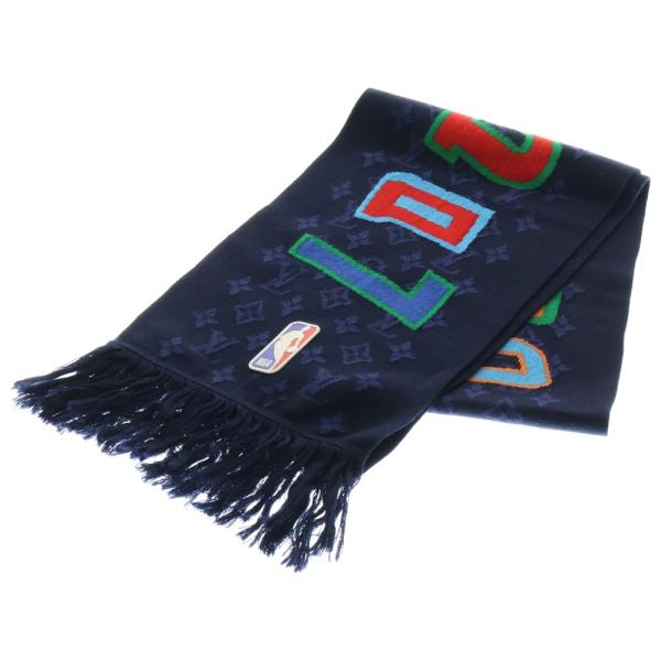 Louis Vuitton 刺繍パッチ付きマフラー Louis Vuitton 刺繍パッチ付きマフラー
