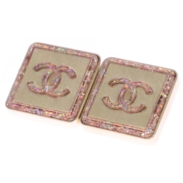 CHANEL（シャネル） A21K ココマーク スクエア グリッター ピアス