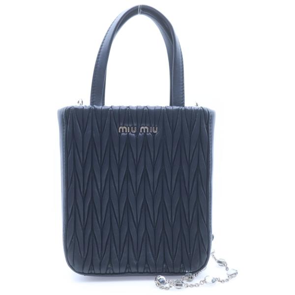 ミュウミュウ ハンドバッグ マテラッセ レザー 5BA220 Miu Miu 2wayチェーンショルダーバッグ ミュウミュウ ハンドバッグ マテラッセ レザー 5BA220 Miu Miu 2way