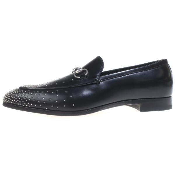 GUCCI（グッチ） ホースビット スタッズローファー ブラック 8 1/2