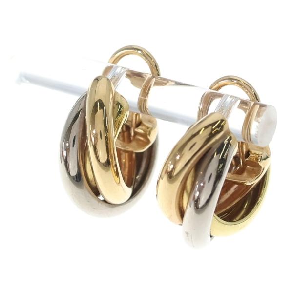 Cartier（カルティエ） トリニティ Au750 K18YG×PG×WG ピアス イエロー