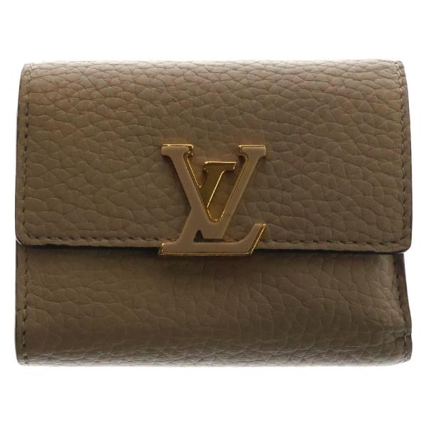 LOUIS VUITTON ルイヴィトン カプシーヌ ポルトフォイユ XS ベージュ