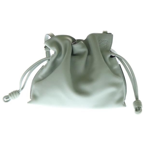 LOEWE（ロエベ） フラメンコクラッチ ナノ ライトグリーン レザー