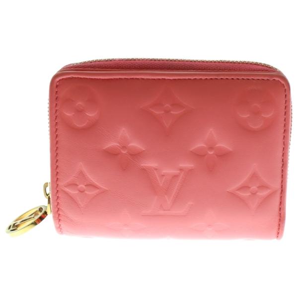 ルイヴィトン モノグラムエンボスポルトフォイユルー ローズゴールド ピンク財布 LOUIS VUITTON（ルイ・ヴィトン） ポルトフォイユ ルー ピンクスカイ