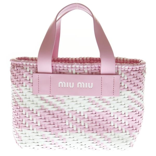 miumiu ミュウミュウ イントレッチオ レザー 2Wayハンドバッグ