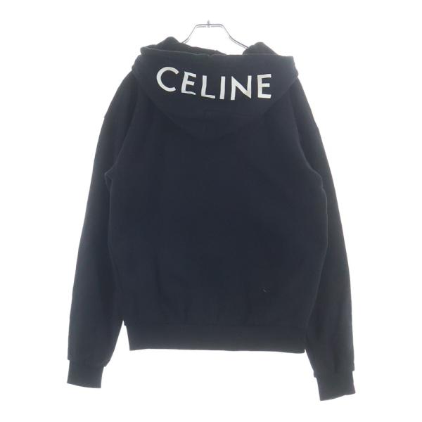 CELINE（セリーヌ） フードロゴプリント ジップアップパーカー