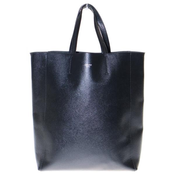 現行ロゴ・美品 セリーヌ 2way バーティカル カバ スモール ロゴ 黒 CELINE（セリーヌ） バーティカルカバ スモール 2WAYバッグ ショルダー