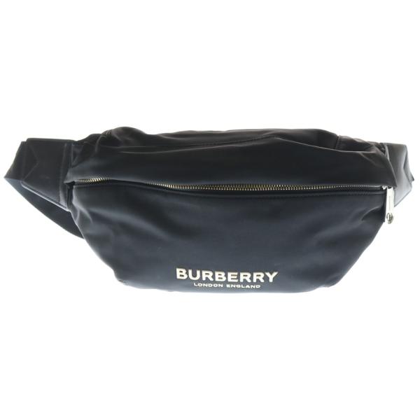 BURBERRY Sonny ロゴジャガード ベルトバッグ 国内正規品 /人気 BURBERRY（バーバリー） SONNY BAG ソニー ベルトバッグ【CHARCOAL