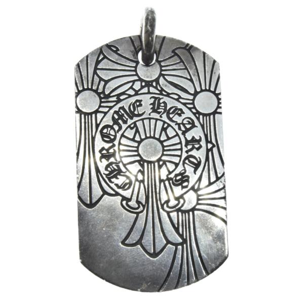 最終値下げ　クロムハーツ　ゴッドブレスワールド　ドッグタグネックレス CHROME HEARTS クロムハーツ ゴッドブレスワールド ドッグタグ