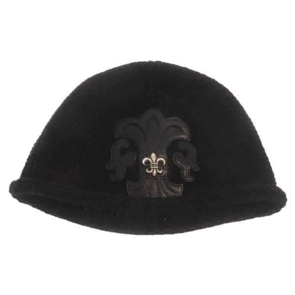 CHROME HEARTS（クロムハーツ） BEANIE CASH レザーパッチビーニー BS