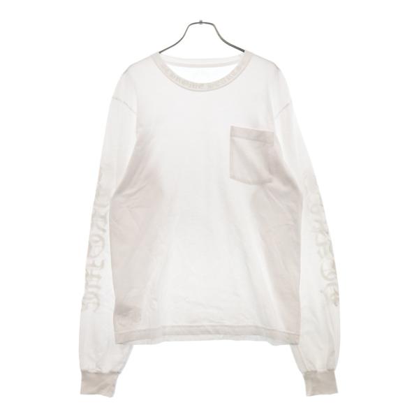 CHROME HEARTS Old English Neck Logo長袖 白L CHROME HEARTS (クロム