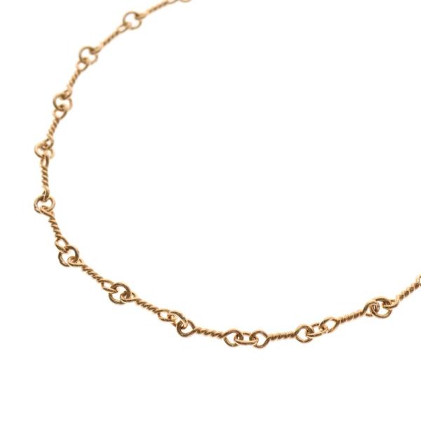 CHROME HEARTS（クロムハーツ） 22K NECKCHAIN T18 ツイストチェーン