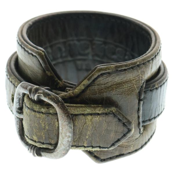 CHROME HEARTS R&R ロックンロール レザーブレスレット⭐︎ CHROME HEARTS（クロムハーツ） R&R ロックンロール レザー