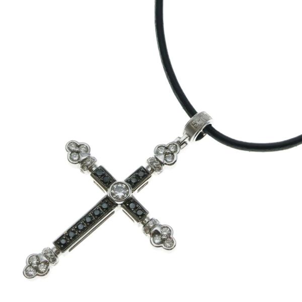 NO BRAND ノーブランド クロスモチーフ ペンダントトップ K18WG