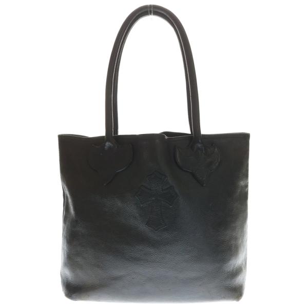 クロムハーツ FS TOTE/FSトート クロスパッチ付きレザートートバッグ CHROME HEARTS（クロムハーツ） FS TOTE FSトート クロスパッチ付き