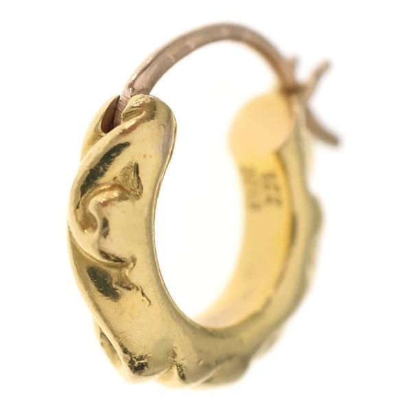クロムハーツ 22K TNY HOOP SCRL タイニースクロールフープピアス CHROME HEARTS（クロムハーツ） 22K TNY HOOP SCRL タイニースクロール