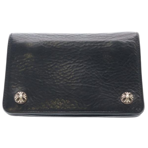 クロムハーツ二つ折り財布 CHROME HEARTS（クロムハーツ） 2ZIP 2ジップ クロスボールボタン