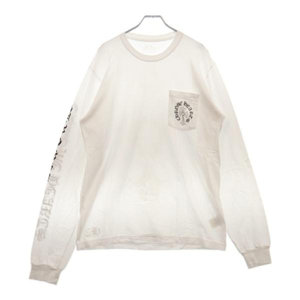 CHROME HEARTS クロムハーツ CH LS 袖ロゴプリント長袖Tシャツ