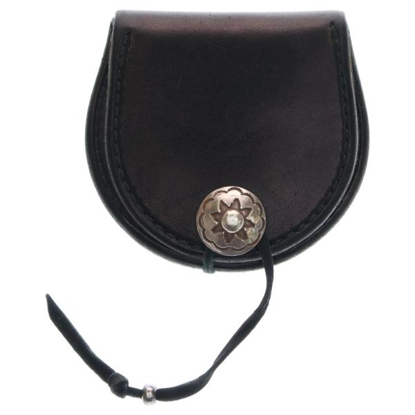 goro's（ゴローズ） SVコンチョ付き レザー コインケース 丸型小銭入れ