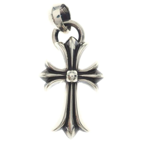 CHROME HEARTS クロムハーツ CH CRS SML W/BALE Wベイル スモールCHクロス ペンダントトップ シルバー BCA218