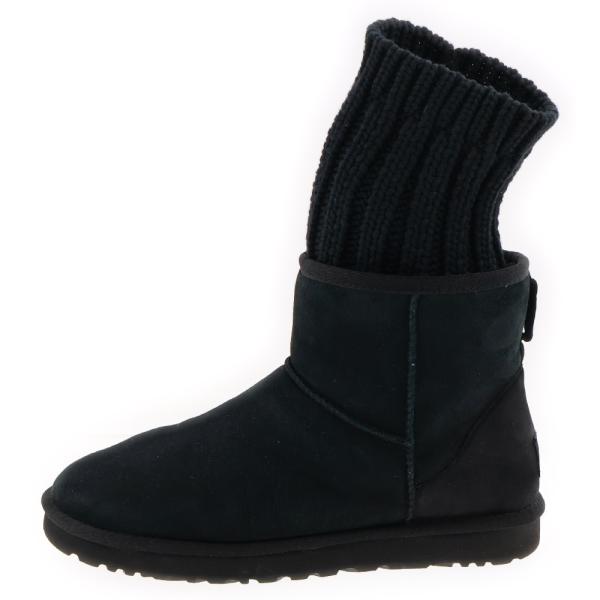 UGG アグ ×sacai ソックレイヤードムートンブーツ 1102990 M 覆っ ブラック