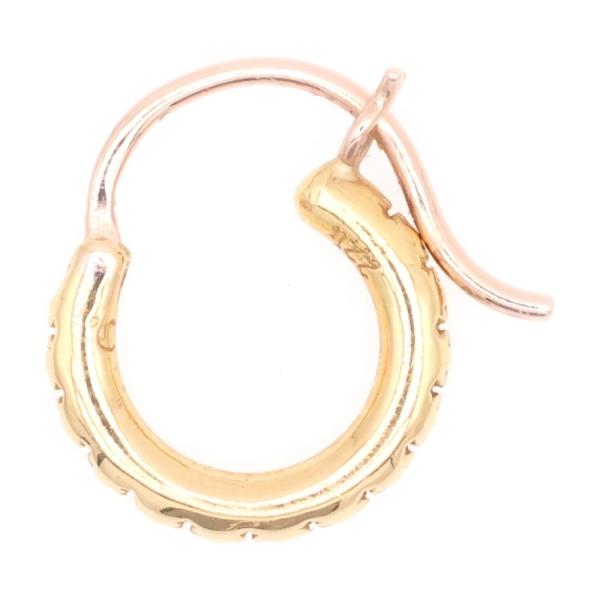 CHROME HEARTS（クロムハーツ） 22K HOOP TFL SML ゴールドピアス