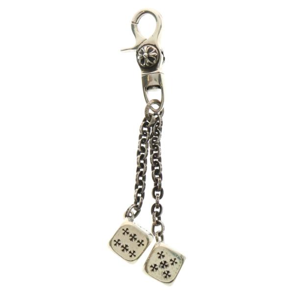 Chrome Hearts ダブルダイス シルバーピアス CHROME HEARTS クロムハーツ ダブルダイス ドロップ ピアス