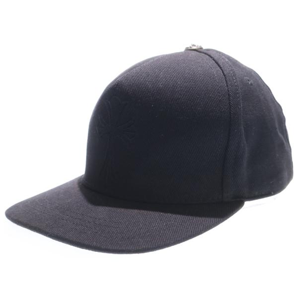 CH クロムハーツ トラッカーキャップ クロスパッチ ブラック CHROME HEARTS（クロムハーツ） TRUCKER CAP CHクロス刺繍 クロス