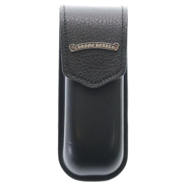 CHROME HEARTS クロムハーツ CASE スクロールラベル レザーメガネケース