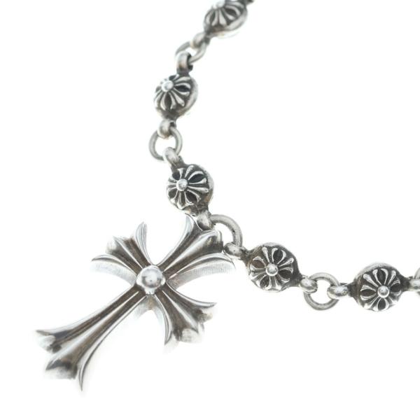 CHROME HEARTS クロムハーツ #1 CRSBL CHN SML CH CRS クロスボールチェーン スモールCHクロス ネックレス シルバー BCA193