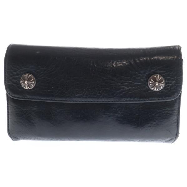 CHROME HEARTS (クロムハーツ) WAVE ウェーブ ウォレット CHROME HEARTS（クロムハーツ） WAVE ウェーブ レザーウォレット 財布