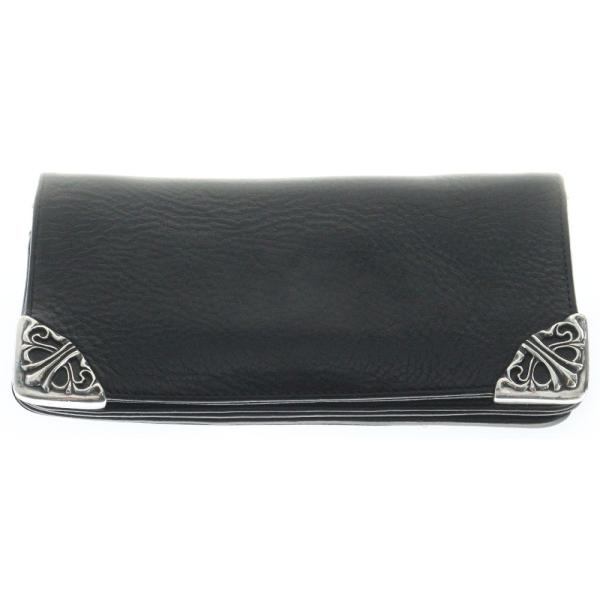 CHROME HEARTS クロムハーツ LNG SNGL FLD TIPS シングルフォールド レザーウォレット 財布 ブラック BCA380 shopbring_7325e160002