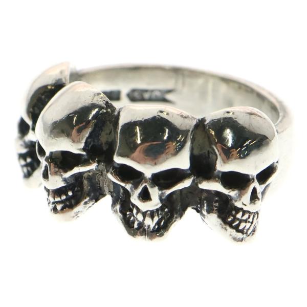 CRAZY PIG クレイジーピッグ 4 SKULL RING 4スカル リング シルバー