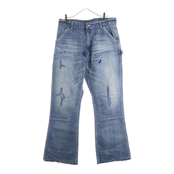 SAINT MICHAEL セントマイケル 24AW DOUBLE KNEE DENIM BLUEデニム