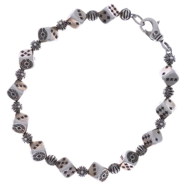 クロムハーツ　シルバービーズ CHROME HEARTS クロムハーツ ビーズ ブレスレット 6mm オールシルバー