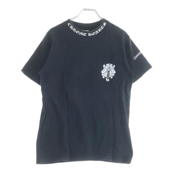 ◆クロムハーツ スクロールラベルロゴ ヘンリーネック七分袖◆ CHROME HEARTS（クロムハーツ） ヘンリーネック 7分袖 カットソー T