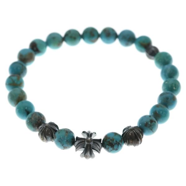 CHROME HEARTS（クロムハーツ） 8mm BEAD 8mmビーズブレス ターコイズ