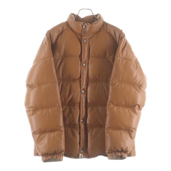 A BATHING APE（アベイシングエイプ） SHEEPSKIN LEATHER DOWN JACKET