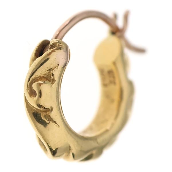 クロムハーツ 22K TNY HOOP SCRL タイニースクロールフープピアス CHROME HEARTS（クロムハーツ） 22K TNY HOOP SCRL タイニースクロール