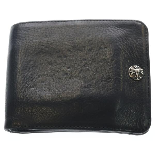 CHROME HEARTS クロムハーツ 1SNAP 1スナップ クロス ボールボタン レザーウォレット 財布 ブラック BCA361 CHROME HEARTS（クロムハーツ） 1SNAP 1スナップ クロス ボールボタン