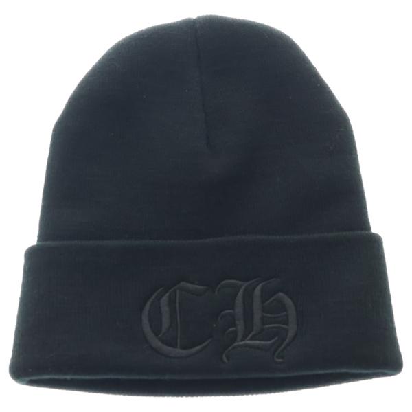 【新品】国内正規品◎人気ニット帽⁑クロムハーツCH刺繍ビーニーニットキャップ CHROME HEARTS（クロムハーツ） CH Logo Embroidery Acrylic Beanie CH