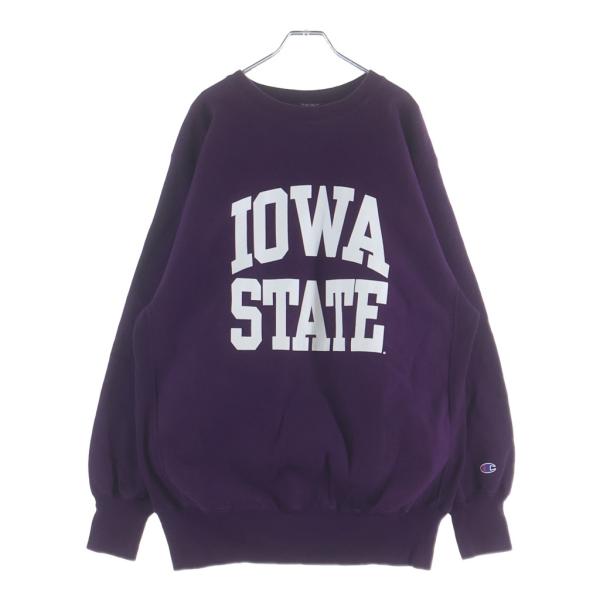 CHAMPION チャンピオン 90s REVERSE WEAVE IOWA STATE 刺繍タグ リバースウィーブ スウェット パープル