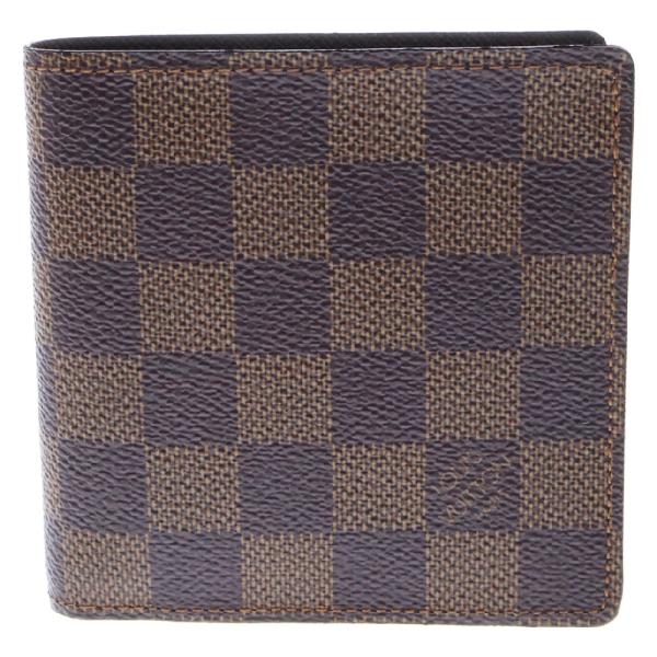 美品 ルイヴィトン ダミエ エベヌ ポルトモネ ビエ カルトクレディ 財布 LOUIS VUITTON ルイ・ヴィトン 3つ折り財布 ポルトモネ・ビエ・カルト