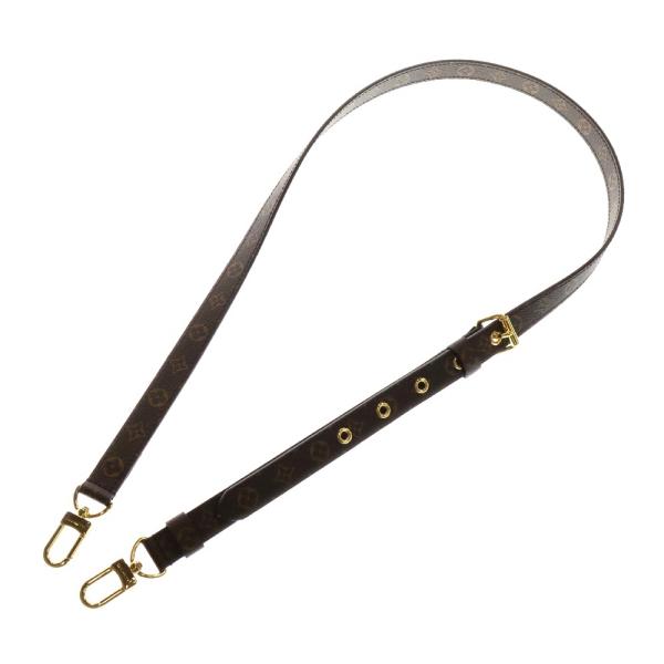 Louis Vuitton レザー ストラップ ブラウン LOUIS VUITTON ルイヴィトン モノグラム レザー ショルダー